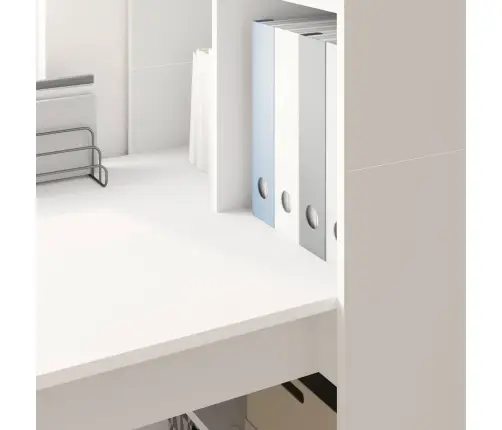 Galds Balts 122 X 67 X 145 Cm Inženieru Koks Un Šķembu Plāksne Vidaxl