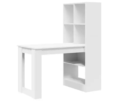 Galds Balts 122 X 67 X 145 Cm Inženieru Koks Un Šķembu Plāksne Vidaxl