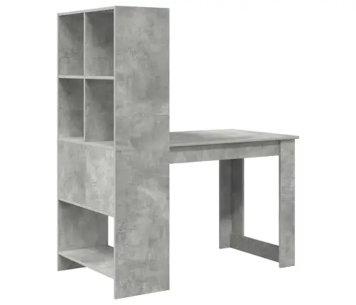 Stalas Betono Pilka 122 X 67 X 145 Cm Apdirbta Mediena