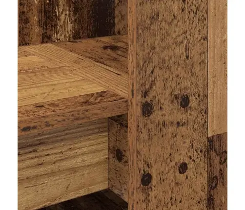 Galds Ar Plauktu Ar Uzglabāšanu Vecs Koks 122 X 67 X 145 Cm Vidaxl