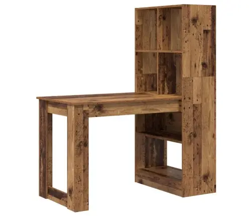 Galds Ar Plauktu Ar Uzglabāšanu Vecs Koks 122 X 67 X 145 Cm Vidaxl