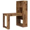 Galds Ar Plauktu Ar Uzglabāšanu Vecs Koks 122 X 67 X 145 Cm Vidaxl
