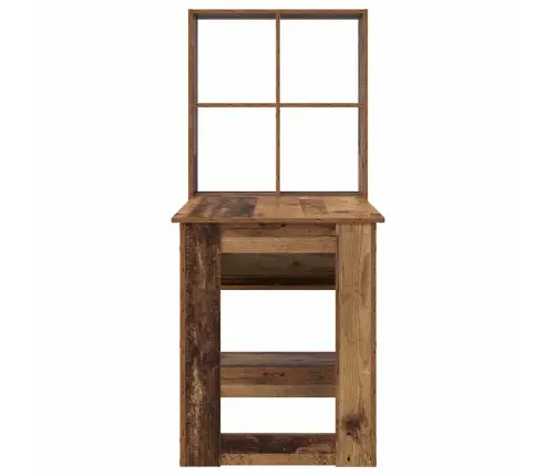 Galds Ar Plauktu Ar Uzglabāšanu Vecs Koks 122 X 67 X 145 Cm Vidaxl