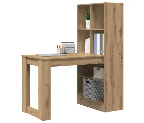 Galds Ar Plauktu Ar Uzglabāšanu Amatnieku Ozola 122 X 67 X 145 Cm Vidaxl Galds Ar Plauktu Ar Uzglabāšanu Amatnieku Ozola 122 X 67 X 145 Cm Vidaxl