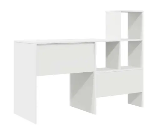 Galds Balts 131.5 X 50 X 106.5 Cm Inženierijas Koks Vidaxl