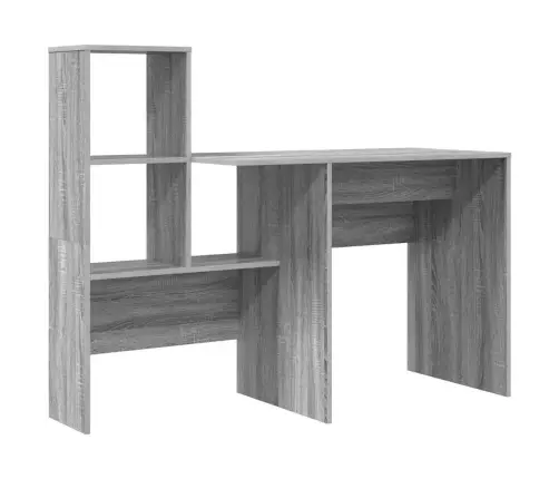Stalas Su Stalčių Pilka Sonoma Ąžuolo 131.5 X 50 X 106.5 Cm