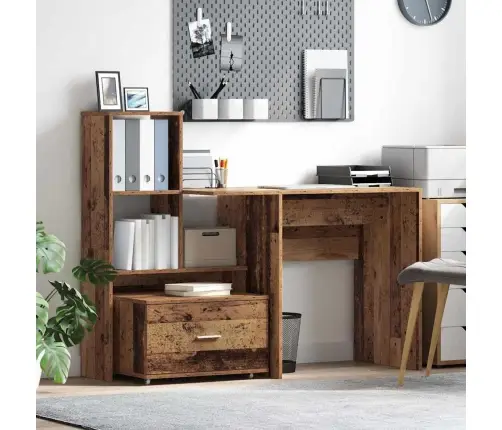 Galds Vecs Koks 131.5 X 50 X 106.5 Cm Inženierijas Koks Vidaxl