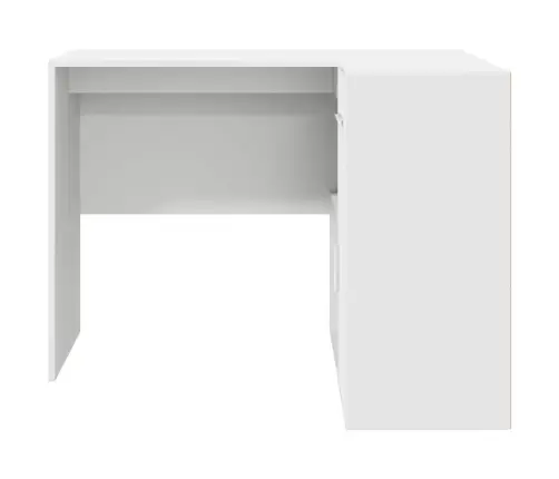 Stūra Galds Balts 102X88X75 Cm Inženierijas Koks Vidaxl