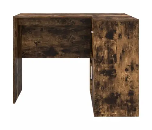 Stūra Galds Dūmots Ozolkoks 102X88X75 Cm Inženierijas Koks Vidaxl