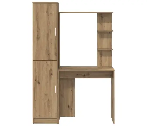 Galds Ar Uzglabāšanu 2 Pcs Amatnieku Ozola 78.5 X 37 X 154.5 Cm Vidaxl