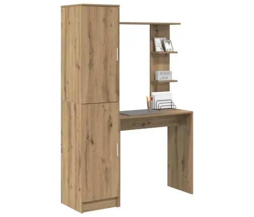 Galds Ar Uzglabāšanu 2 Pcs Amatnieku Ozola 78.5 X 37 X 154.5 Cm Vidaxl