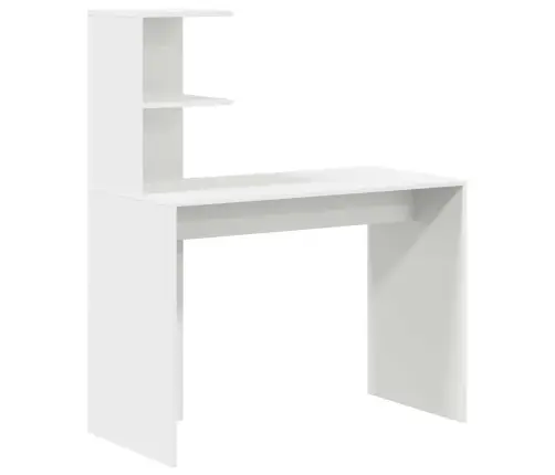 Galds Ar Uzglabāšanu Ar Plauktu 2 Pcs Balts 102 X 50 X 124 Cm Vidaxl