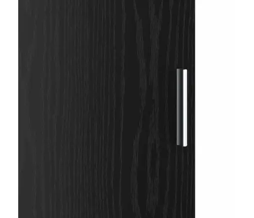 Galds Ar Uzglabāšanu 2 Pcs Melns Ozols 102 X 50 X 124 Cm Vidaxl