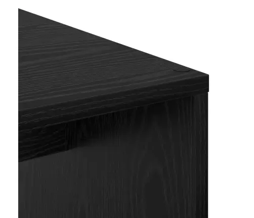 Galds Ar Uzglabāšanu 2 Pcs Melns Ozols 102 X 50 X 124 Cm Vidaxl