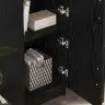 Galds Ar Uzglabāšanu 2 Pcs Melns Ozols 102 X 50 X 124 Cm Vidaxl