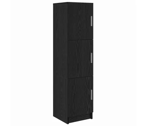 Galds Ar Uzglabāšanu 2 Pcs Melns Ozols 102 X 50 X 124 Cm Vidaxl