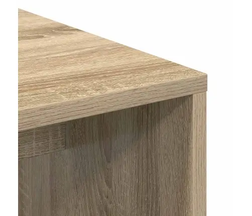 Galds Ar Uzglabāšanu 2 Pcs Sonoma Ozols 102 X 50 X 124 Cm Vidaxl