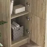 Galds Ar Uzglabāšanu 2 Pcs Sonoma Ozols 102 X 50 X 124 Cm Vidaxl