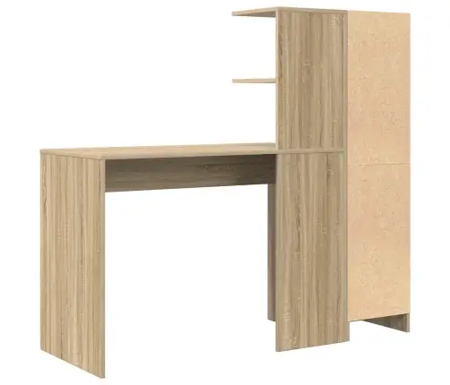 Galds Ar Uzglabāšanu 2 Pcs Sonoma Ozols 102 X 50 X 124 Cm Vidaxl
