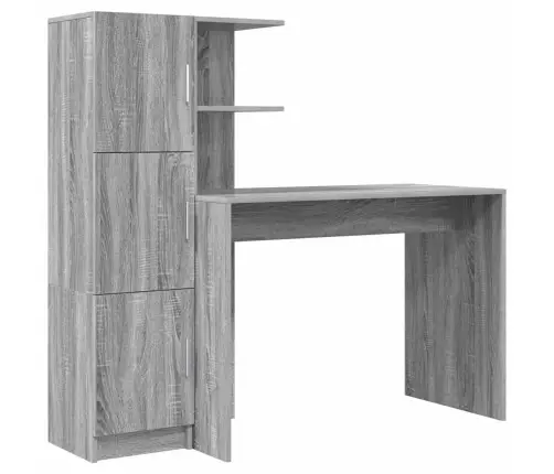 Laud Koos Hoiuruumiga Riiuliga 2 Pcs Hall Sonoma Tehispuit