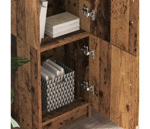 Galds Ar Uzglabāšanu 2 Pcs Vecs Koks 102 X 50 X 124 Cm Vidaxl