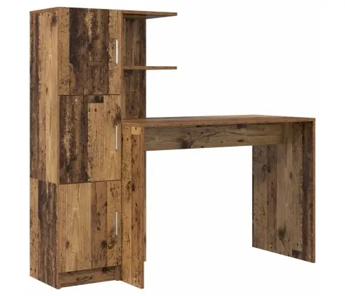 Galds Ar Uzglabāšanu 2 Pcs Vecs Koks 102 X 50 X 124 Cm Vidaxl