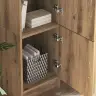 Stalas Su Saugojimo Vieta Su Lentyna 2 Pcs Artisano Ąžuolo