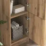 Galds Ar Uzglabāšanu 2 Pcs Amatnieku Ozola 102 X 50 X 124 Cm Vidaxl