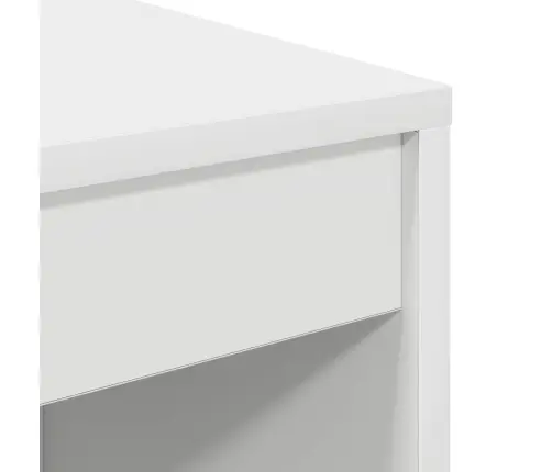 Galds Ar Uzglabāšanu Ar Plauktu 2 Pcs Balts 45.5 X 34 X 127 Cm Vidaxl