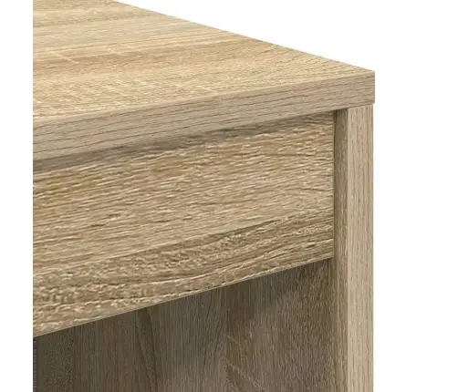 Laud Koos Hoiuruumiga Sahtliga 2 Pcs Sonoma Tamm Tehispuit