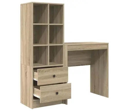 Galds Ar Uzglabāšanu Sonoma Ošs Inženierijas Koks Vidaxl