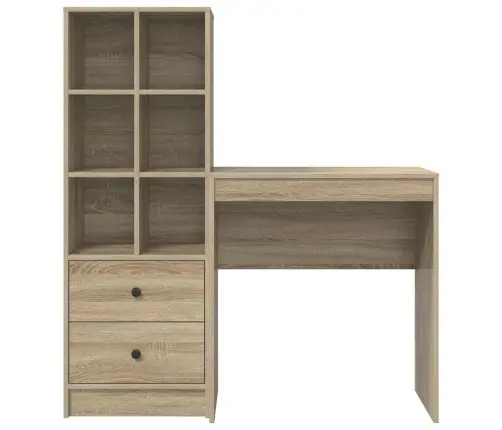 Galds Ar Uzglabāšanu Sonoma Ošs Inženierijas Koks Vidaxl