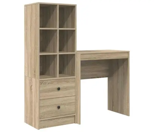 Galds Ar Uzglabāšanu Sonoma Ošs Inženierijas Koks Vidaxl