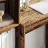 Galds Ar Uzglabāšanu Vecs Koks Inženierijas Koks Vidaxl
