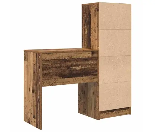 Galds Ar Uzglabāšanu Vecs Koks Inženierijas Koks Vidaxl