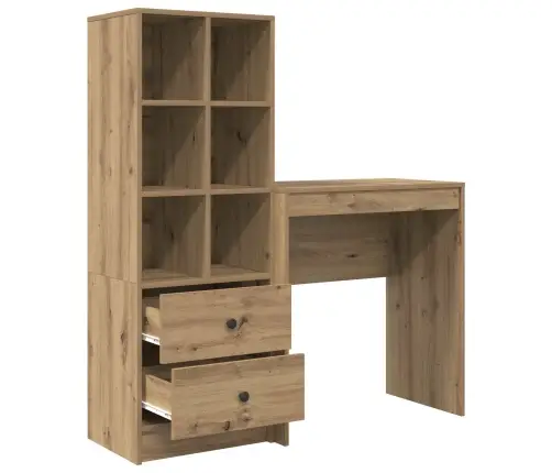 Galds Ar Uzglabāšanu Artisan Ozols Inženierijas Koks Vidaxl