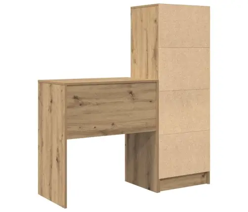 Stalas Su Saugojimo Vieta 2 Pcs Artisano Ąžuolo 70 X 40 X 76 Cm