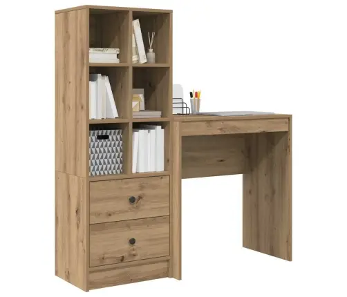 Stalas Su Saugojimo Vieta 2 Pcs Artisano Ąžuolo 70 X 40 X 76 Cm