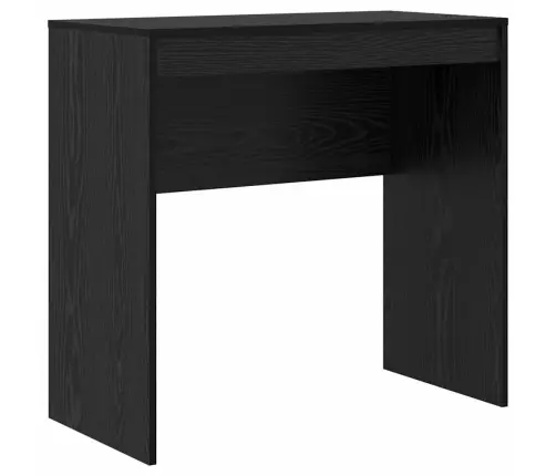 Laud Koos Hoiuruumiga 2 Pcs Must Tamm 80 X 40 X 76 Cm Tehispuit