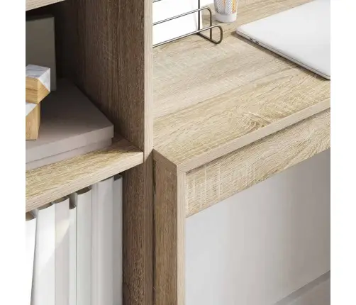 Laud Koos Hoiuruumiga 2 Pcs Sonoma Tamm 80 X 40 X 76 Cm