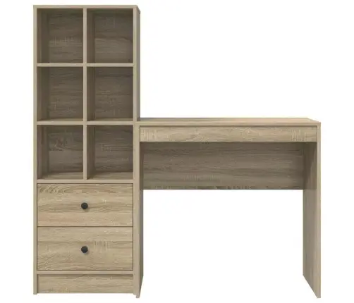 Laud Koos Hoiuruumiga 2 Pcs Sonoma Tamm 80 X 40 X 76 Cm