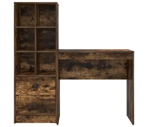 Laud Koos Hoiuruumiga Sahtliga 2 Pcs Suitsetatud Tamm Tehispuit