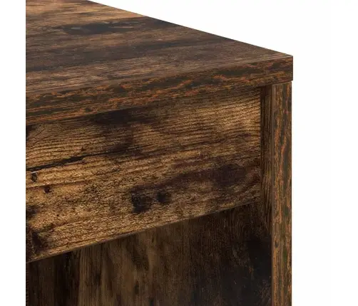 Galds Ar Uzglabāšanu Dūmota Ozola Inženierijas Koks Vidaxl