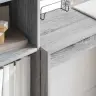 Galds Ar Uzglabāšanu Pelēks Sonoma Inženierijas Koks Vidaxl