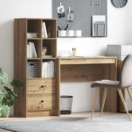 Stalas Su Stalčių 2 Pcs Amatininkų Ąžuolas
