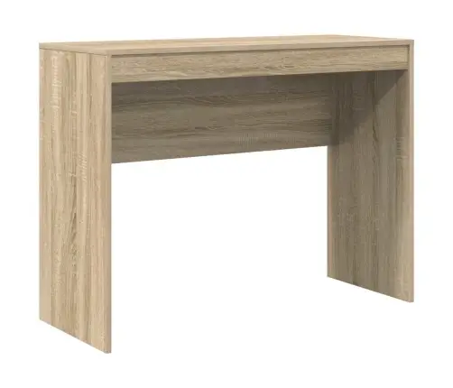 Stalas Su Saugojimo Vieta 2 Pcs Sonoma Ąžuolas Apdirbta Mediena