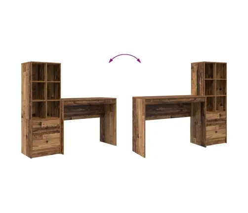 Laud Sahtliga 2 Pcs Vana Puit