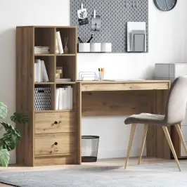 Galds Ar Atvilktni Ar Plauktu 2 Pcs Artisānā Ozols Vidaxl