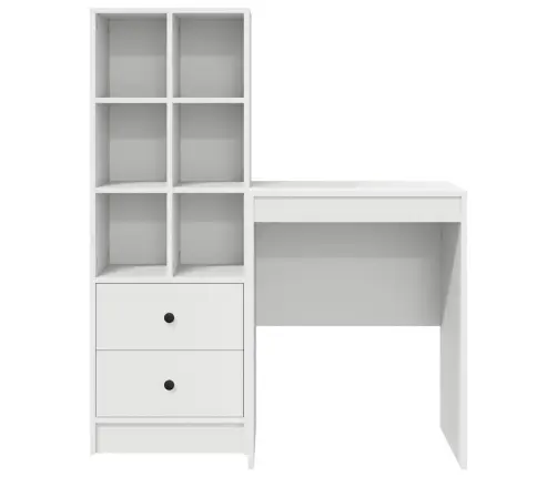 Baltais Uzglabāšanas Galds No Inženieru Koksnes Vidaxl