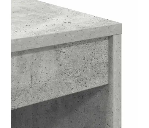 Galds Ar Uzglabāšanu Betona Pelēks Inženierizstrādājumu Koks Vidaxl